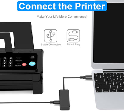 Hub USB 3.0 Multi USB 4 Ports 3.0 5Gbps Adaptateur Portable Multi Data Hub avec Câble de 30mm Compatible pour Macbook/Mac Pro/Mini/iMac/Surface Pro/XPS/Notebook PC, Plug-et-Play