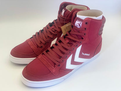 Hummel Slimmer Stadil High Lifestyle Sneaker Baskets Rouge 063511 7647 Neuf