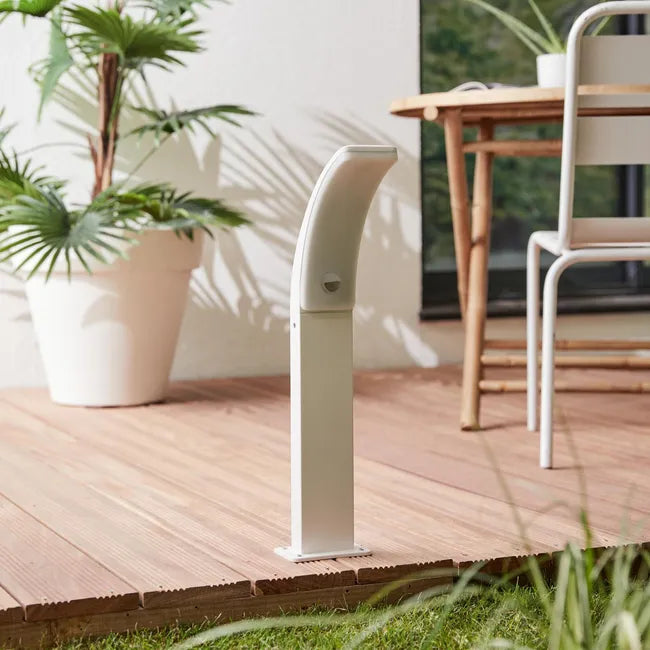 Borne extérieure Led à détection Lakko, 1500 Lumens, blanc INSPIRE