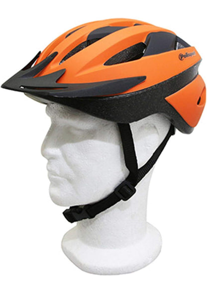 Motodak Casque Route/VTT polisport Sport Ride Orange Fluo/Noir Mat avec reglage Occipital 58/62