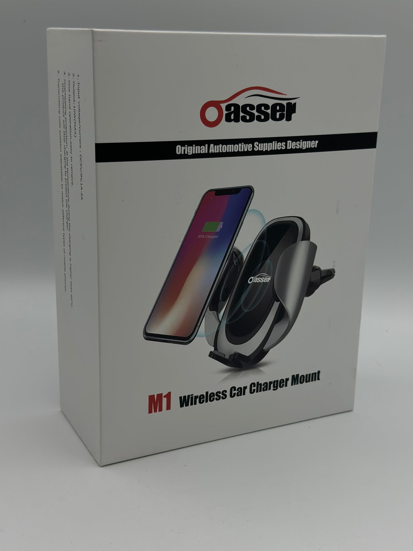 Oasser Chargeur Sans Fil de Voiture 10 W Chargeur à Induction de Voiture pour IPhone XS Max/XS/XR/X, IPhone 8/8 Plus, Nexus 7/6/5,