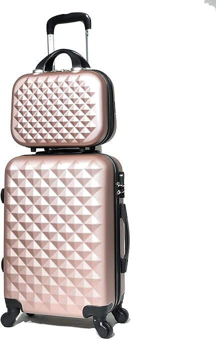 Valise Cabine avec Vanity, Marque Française (Champagne , Cabine & Vanity)