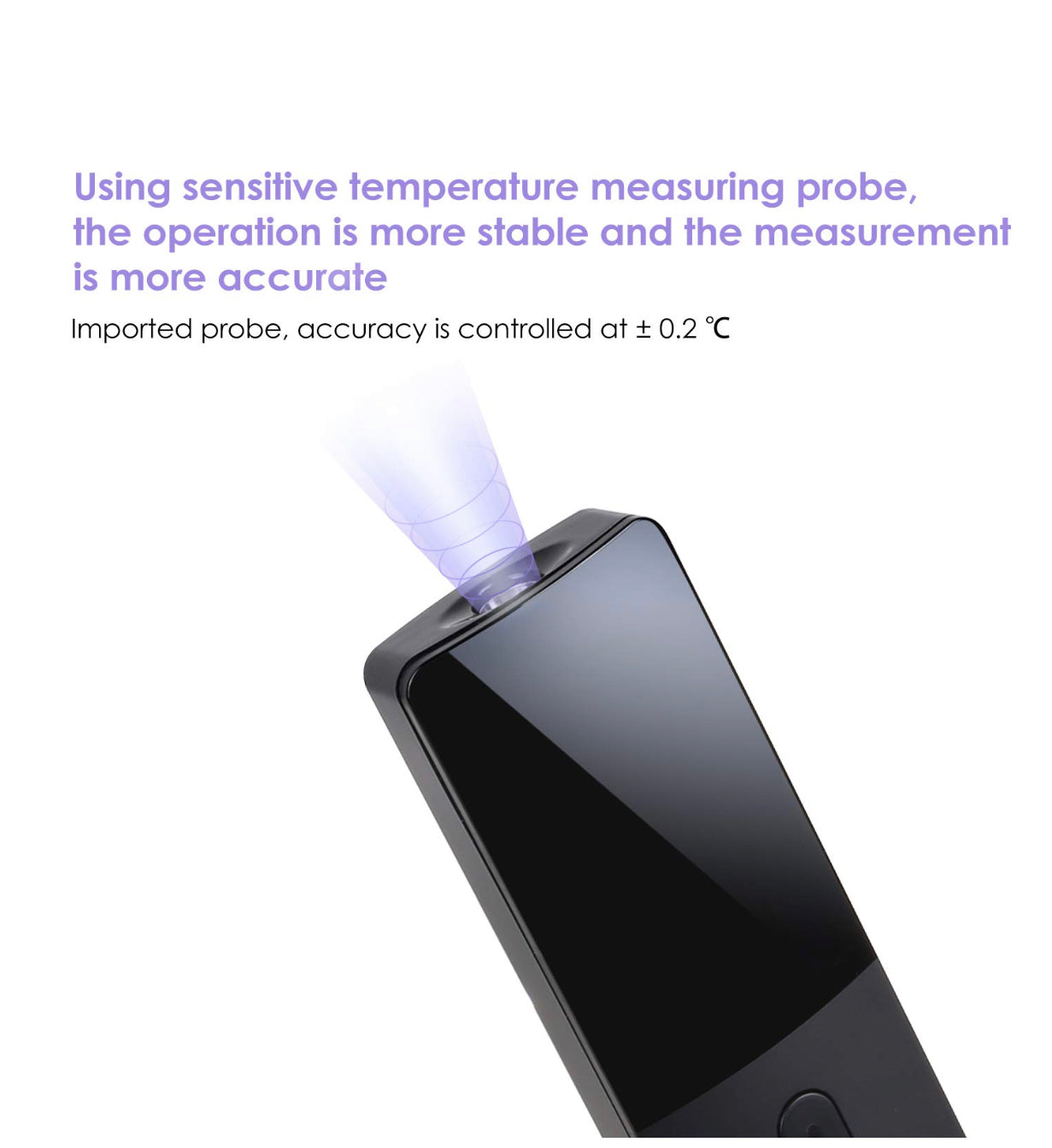 Thermomètre infrarouge, Thermomètre numérique à main LCD sans contact, Température de mesure précise et rapide pour enfants, adultes