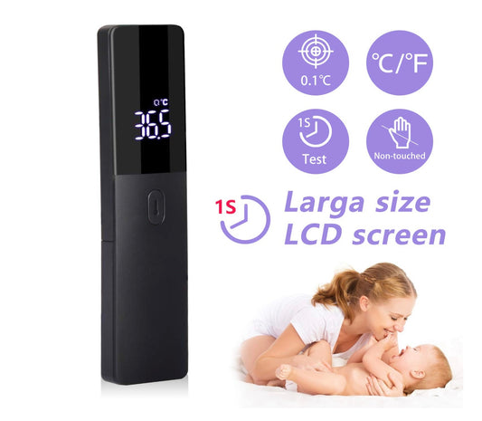 Thermomètre infrarouge, Thermomètre numérique à main LCD sans contact, Température de mesure précise et rapide pour enfants, adultes