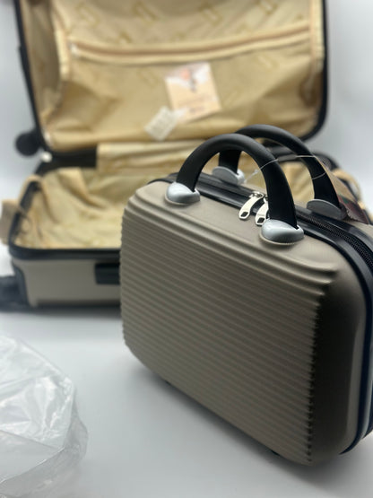 Valise Cabine avec Vanity, Marque Française (Champagne , Cabine & Vanity)