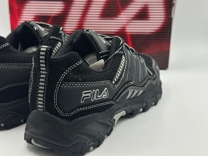 Fila Men's Memory at Peak Steel Toe Trail Runner, Black/Metallic Silver, T38