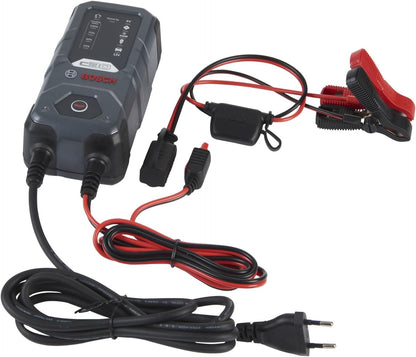 Bosch Chargeur de batterie voiture - 3,8 ampères avec fonction de maintien, Pour batteries 6V/12V pl neuf