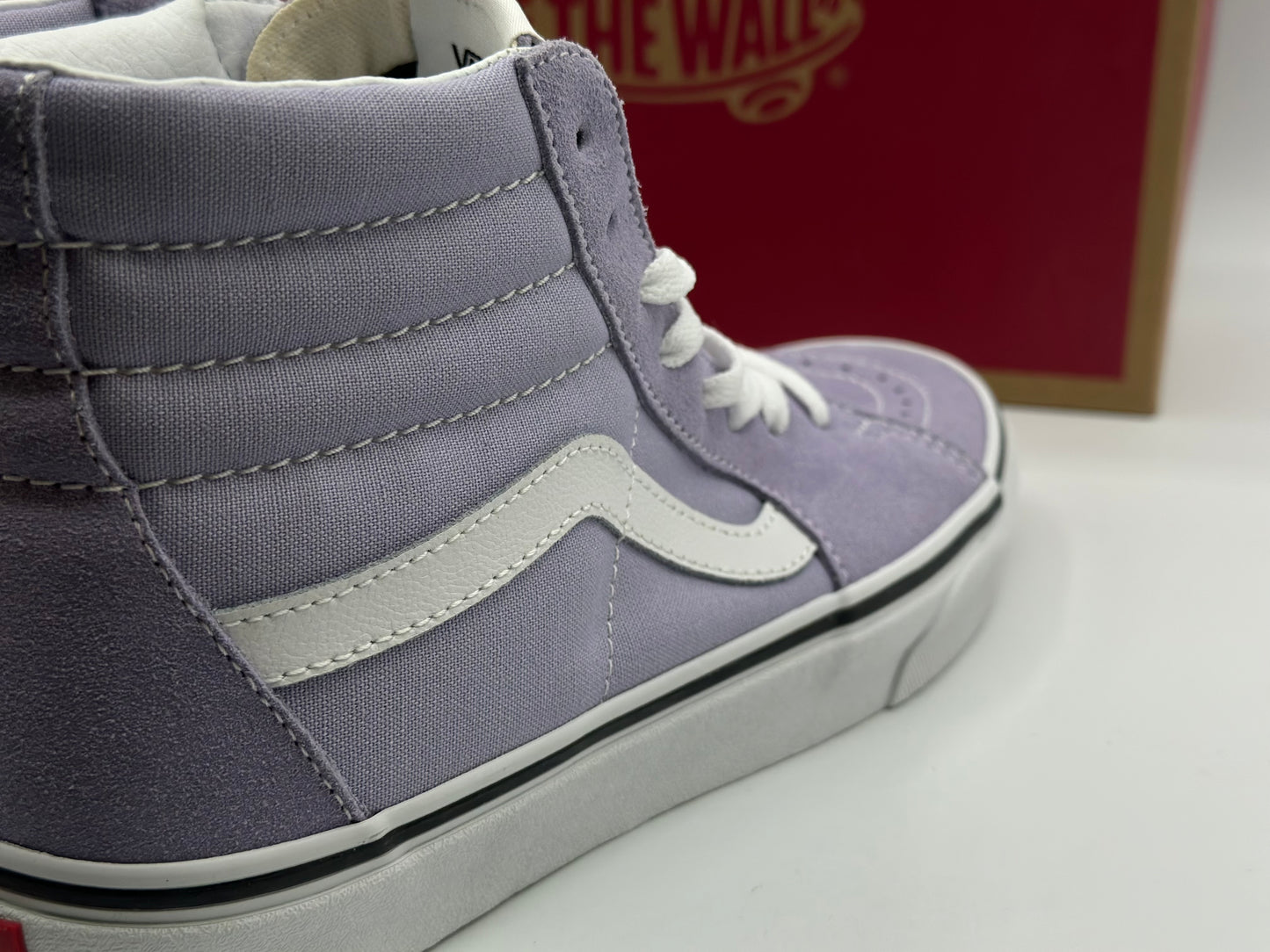 Vans Sk8-hi Baskets violet tulipe/blanc véritable, pointure femme et homme