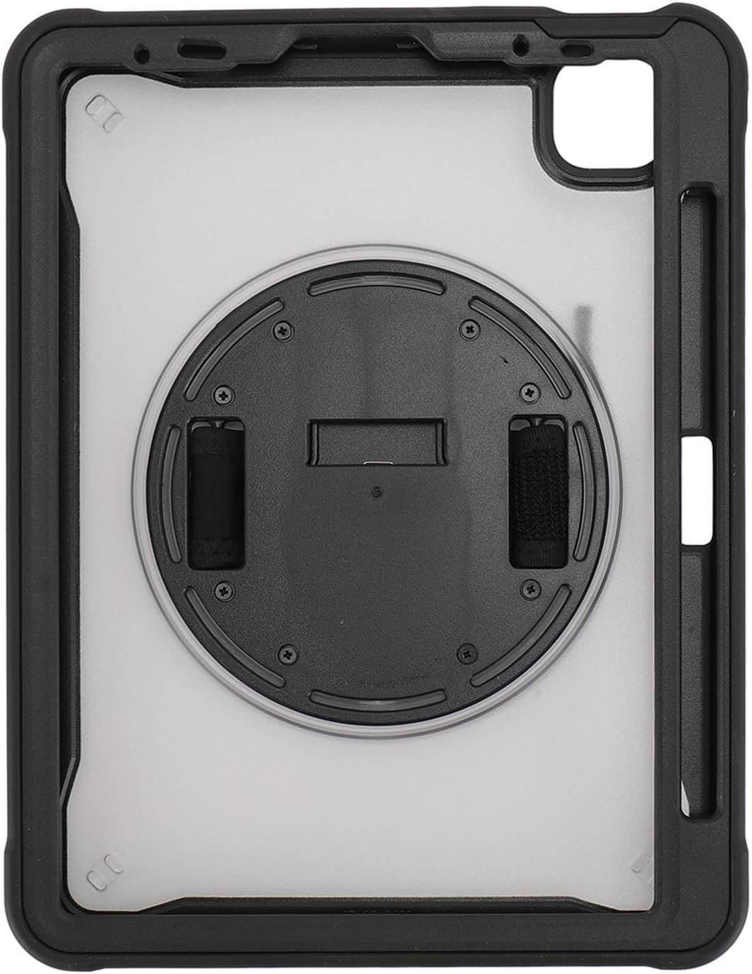 Étui pour tablette, housse de tablette anti-collision, housse de tablette anti-collision, empêche les chutes avec bandoulière pour iPad Pro12 pouces  (noir)