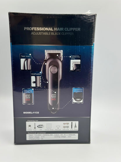 Tondeuse à Cheveux électrique pour Homme, Tondeuse à Cheveux Rechargeable avec 4 Peignes de Limitation, Kit de Coupe de Cheveu