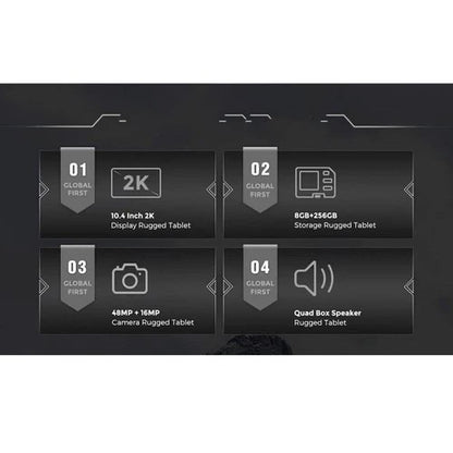 Tablette androïde 13, écran 10,4’’, 8go RAM, 256go ROM, ultra resistante, double SIM 4G, anti-choc neuve