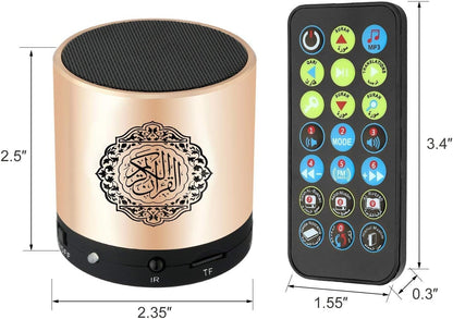 Haut-Parleur Portable Siruiku Télécommande Coran Haut-Parleur MP3 Player 8 GB TF FM Coran Coran Translator USB Haut-Parleur Portable Rechargeable