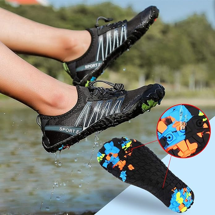 Chaussures Aquatiques Homme Femme, eau, Plage, Yoga Plongée Surf Piscine Sport Aquatique