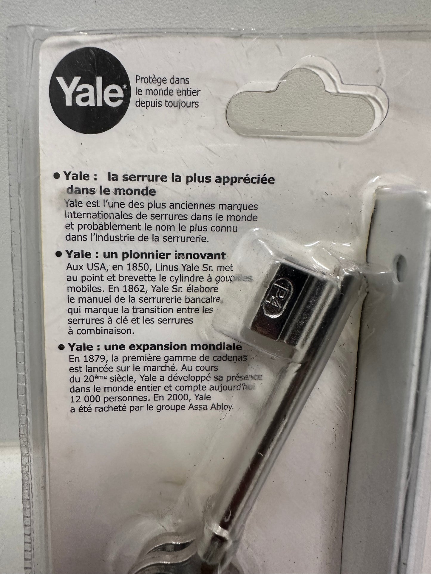 Yale YAV37G - Serrure en applique verticale à fouillot, 2 Clés, Version gauche - pour Grille et Portail