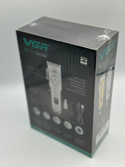 Tondeuse à cheveux professionnelle pour homme, câble USB/sans fil, rechargeable avec écran LED (doré)