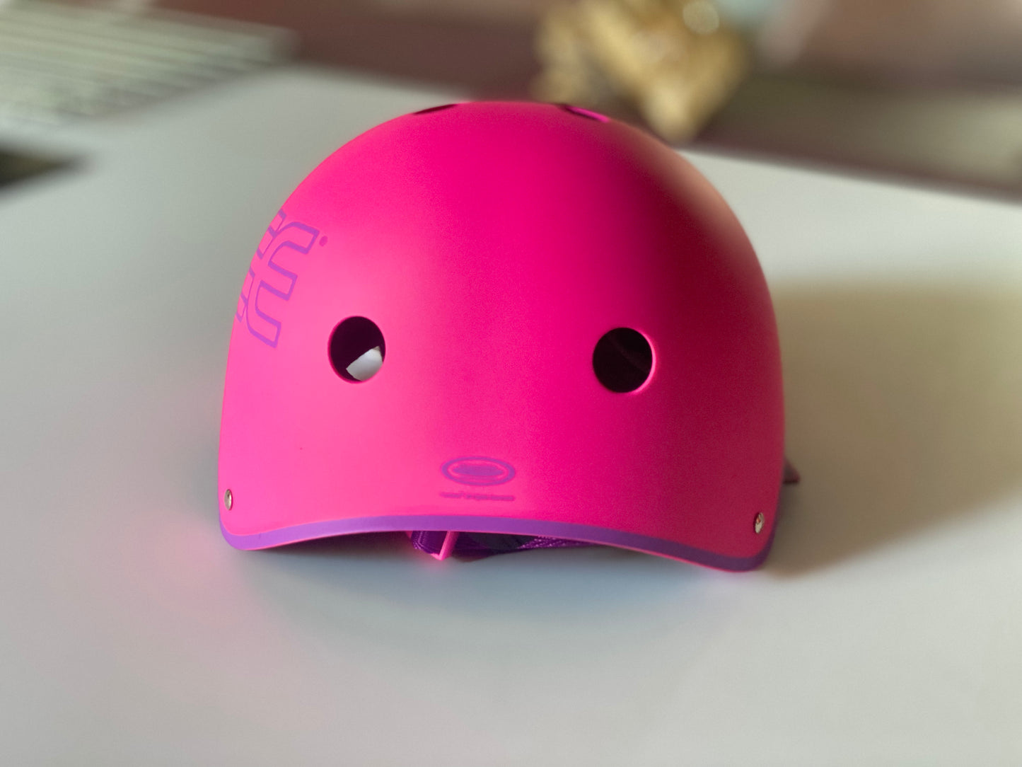 Casque Rose bol taille S (53/55cm) - Rose - Mousse Polyuréthane - Sangles Polyester