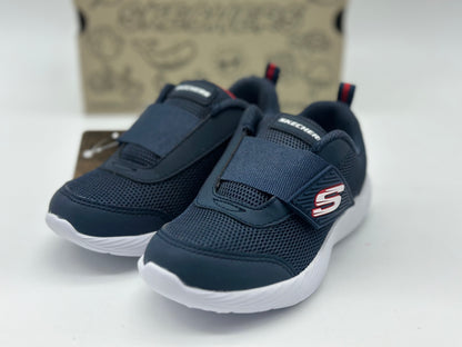 Skechers NVRD Bleu Marine Chaussures Enfant Larme Baskets avec semelle Millot de forme
