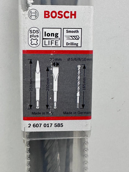 Coffret de 6 forets et burins pour marteau perforateur Bosch Professional 2607017585 SDS Plus-5 (pour béton et maçonnerie ; accessoires : marteau perforateur