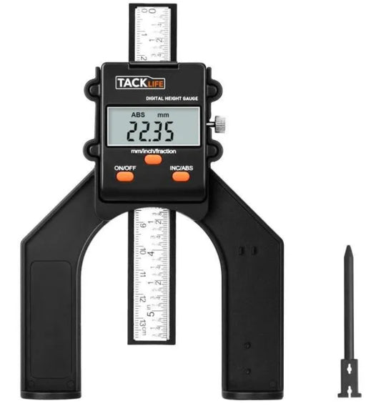 Jauge de Profondeur Numérique TACKLIFE - MDG01 - Plage de mesure 0,00 ~ 80,00 mm - Précision ± 0,1 mm