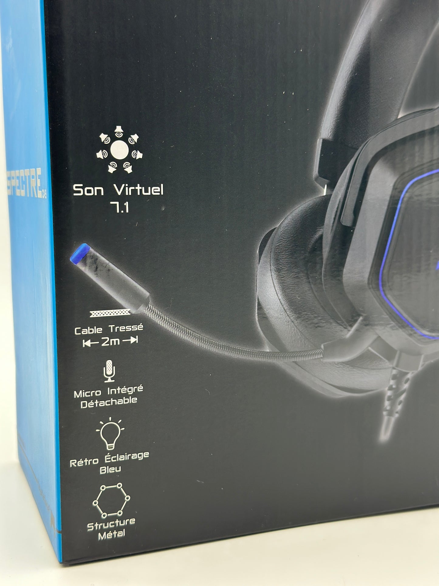 Casque Gaming Alpha Omega Players 7.1 Spectre Noir pour PS4
