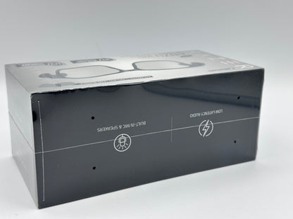 Lunettes à filtre anti-lumière bleue ou lunettes de soleil audio (Rectangle, Large) (Son à faible latence, Conception IPX4 résistante à l’eau, Micro intégré et haut-parleurs) Noir Razer Anzu