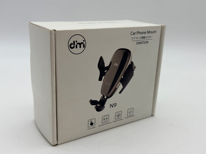 Support de téléphone portable à serrage automatique pour téléphone de voiture DM Support de téléphone portable pour chargeur sans fil de voiture Batterie intégrée Compatible avec iPhone Xs Max/XR/XS/X/8 Plus, Samsung Galaxy S10/S10 Plus/S9/S8/S7/Note 9 10