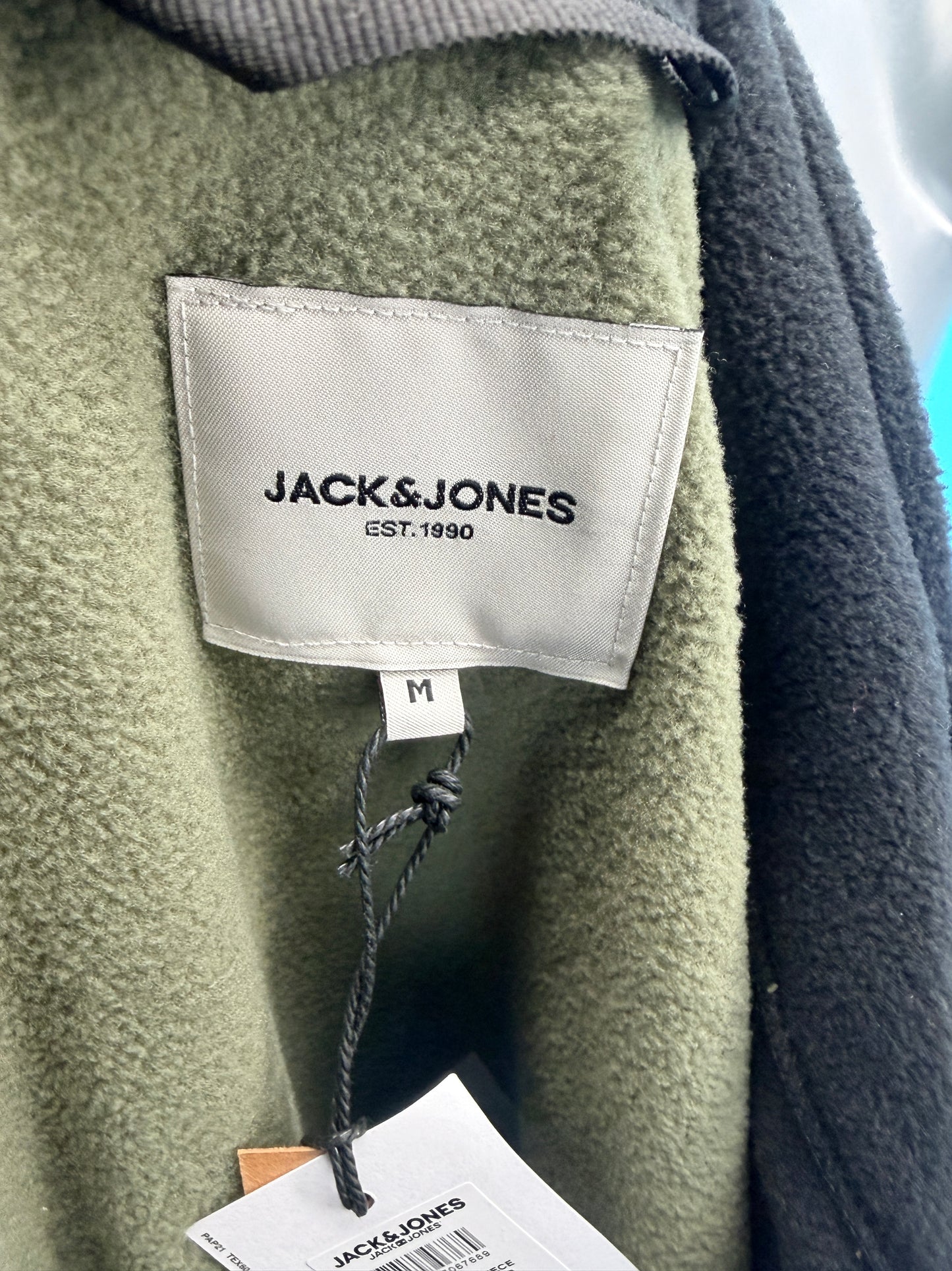 JACK & JONES
Sweat à Capuche mi-zip Homme Flame, olive poussière