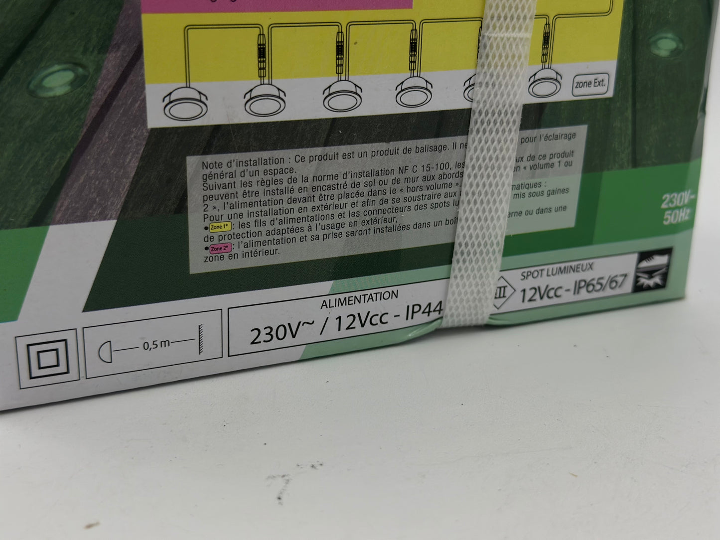 Spot LED a encastrer extérieur x6