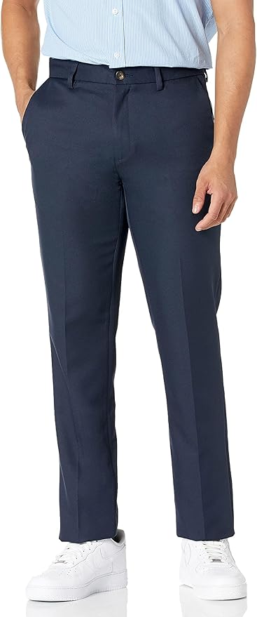 Amazon Essentials Pantalon de Costume Coupe Slim sans Pinces Homme