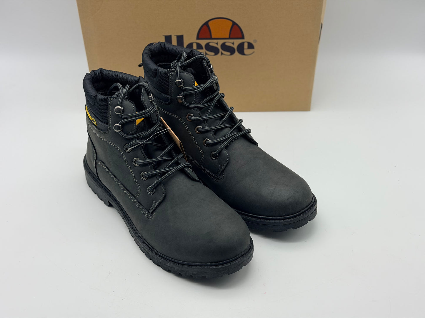 Bottines NOIR Homme motif Uni Lacets ELLESSE