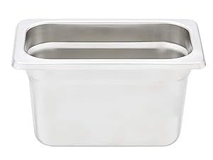 Bac cuisson vapeur en acier inoxydable Taille 1/9 10 cm de profondeur lot de 2 neuf