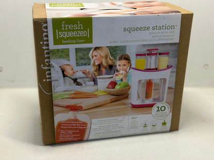 Rehomy Station à presser pour bébé - Station de remplissage maison avec sacs de rangement, jus de fruits pour la maison, la cuisine, les bébés et les tout-petits