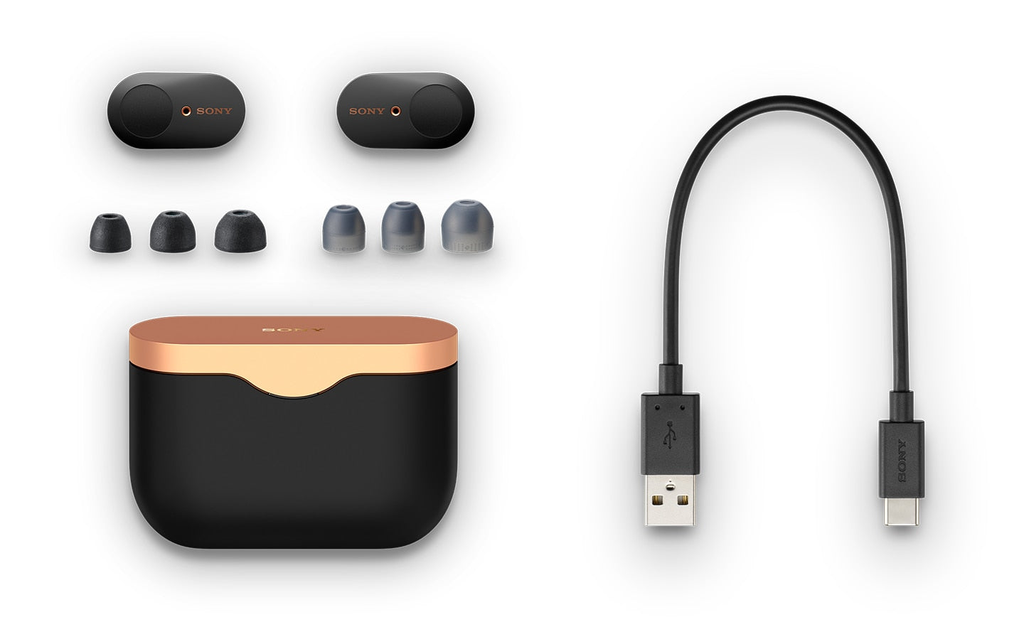 Sony WF-1000XM3 Écouteurs sans fil Bluetooth à Réduction de Bruit True Wireless avec boitier de rechargement compatibles iOS et Android, Argent, avec Amazon Alexa Intégrée