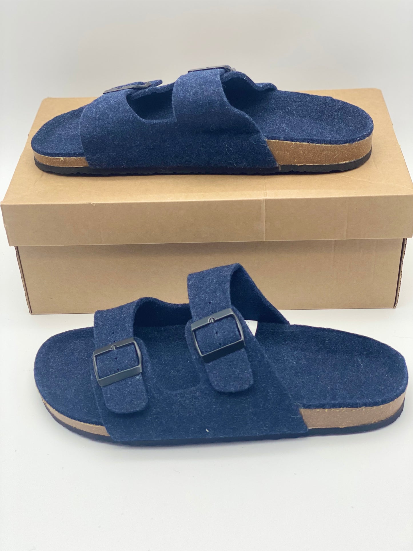 Sandales mule Jack et Jones Bleu marine taille 44