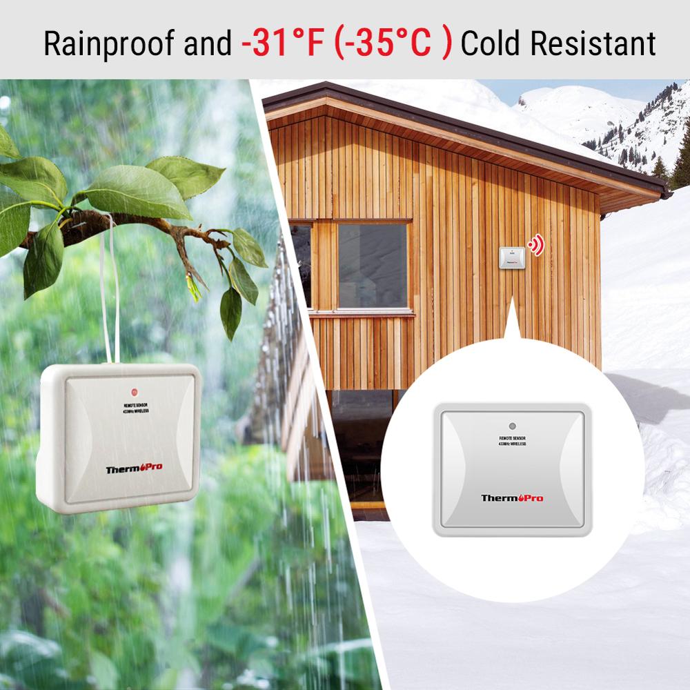ThermoPro TP67A thermomètre intérieur extérieur Rechargeable Station météo sans fil baromètre