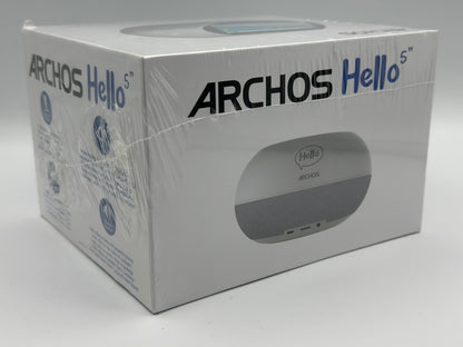 Assistant vocal - Hello 5 - Gris et Bois - Bluetooth - WiFi - USB - Ecran tactile 5" - 16 Go
