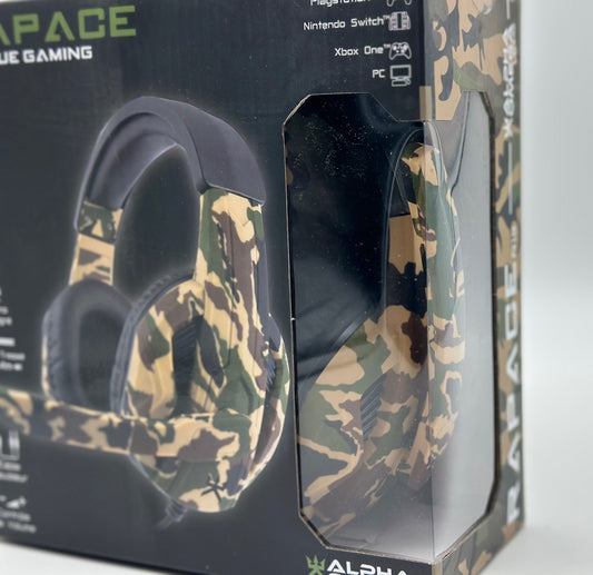 Casque Gaming Alpha Omega Players Rapace pour PS4, Xbox, PC neuf
