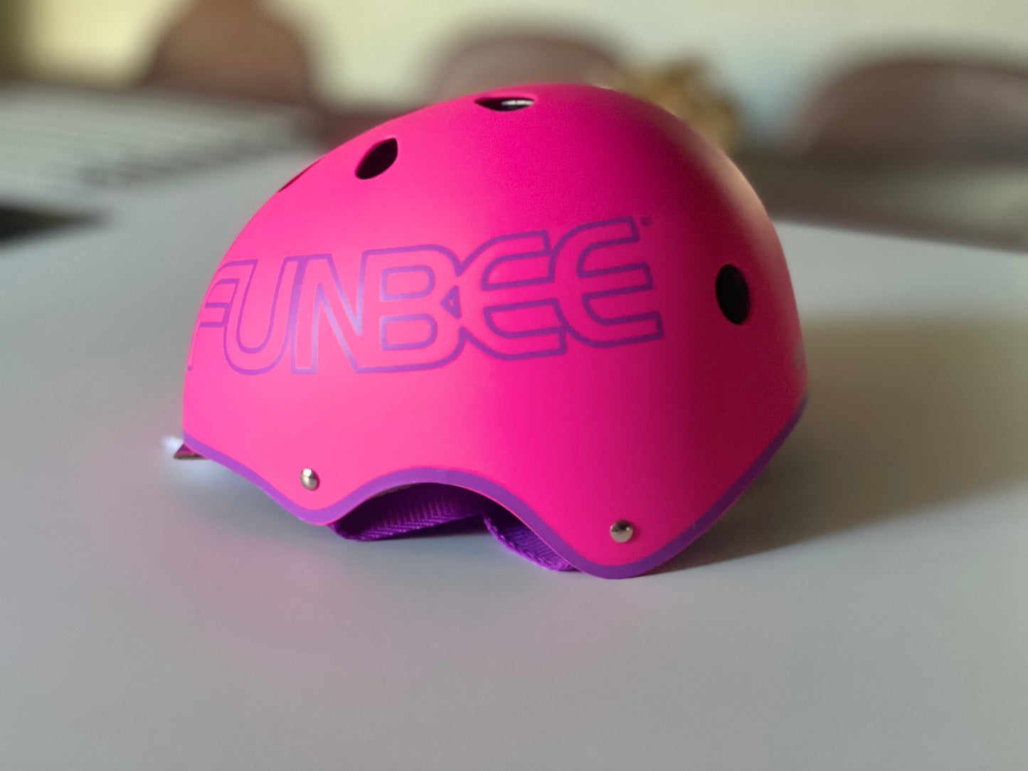 Casque Rose bol taille S (53/55cm) - Rose - Mousse Polyuréthane - Sangles Polyester