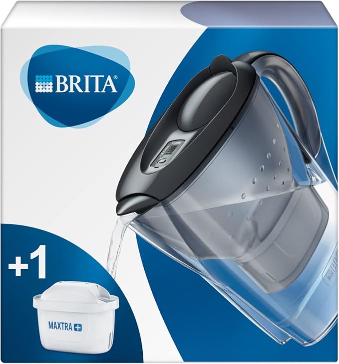 BRITA Carafe filtrante Marella rouge - 1 filtre MAXTRA+ inclus
