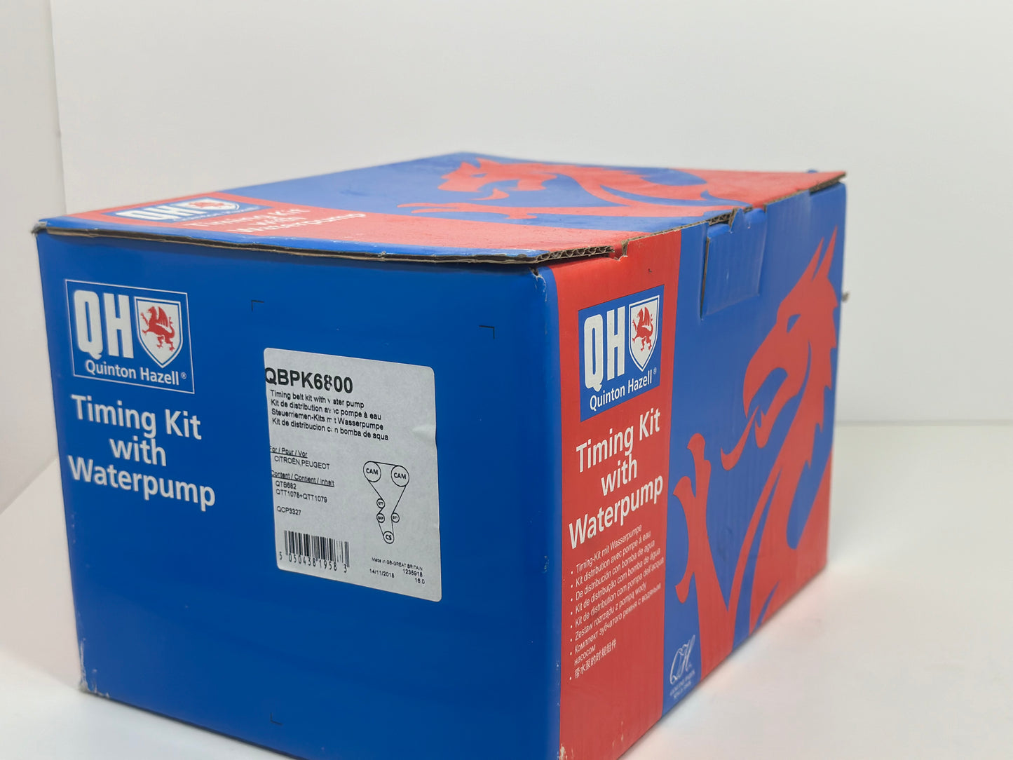 QUINTON HAZELL QBPK6800 Kit de distribution + pompe à eau pour Peugeot et Citroën
Nbr. dents: 134
Réf.: QBPK6800
EAN: 5050438195873