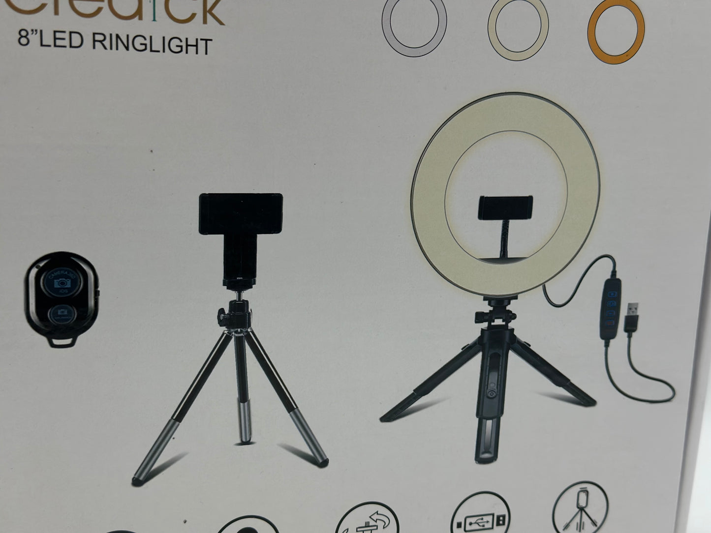 Perche a Selfie [avec Selfie Ring Light], 35.4'' Aluminium Extensible Selfie Stick 360° Rotation avec Bluetooth, Monopode Rechargeable Selfie Anneau Lumineux Compatible pour iPhone/Huawei/Gopro