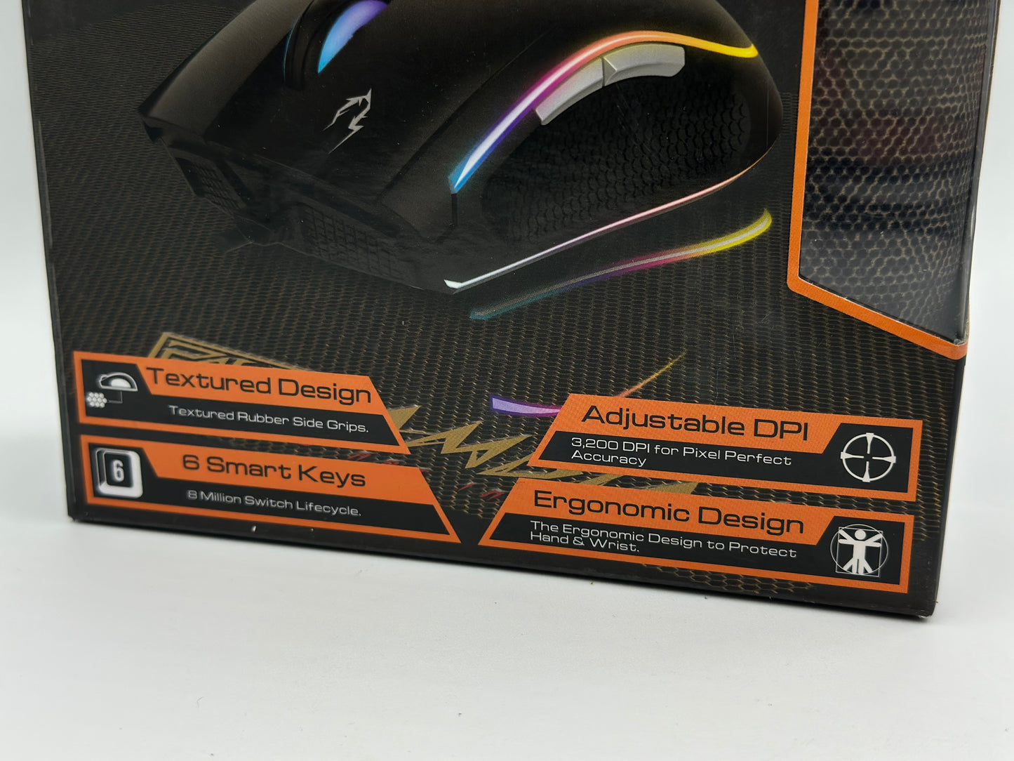 Gamdias Zeus E1 + Pad
Souris Filaire Pour Gamer - Droitier - Capteur Optique 3200 DPI - 6 Boutons - Rétro-Éclairage RGB - Tapis De Souris Inclus