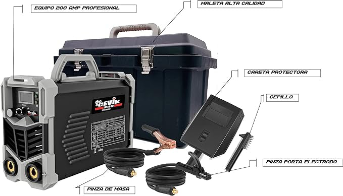 Poste a soudés Cevik Pro CE TITANIUM201 Equipement de Soudage Inverter MMA 200A Professionnel