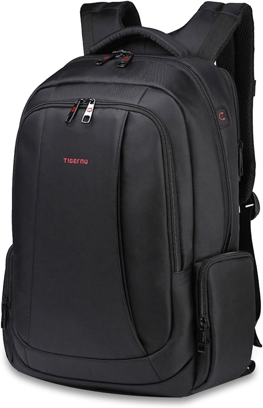 Sac à Dos Ordinateur Portable 17/15.6 Pouces Antivol pour Homme Imperméable Sac a Dos PC Portable pour Loisirs/Affaire/Scolaire Noir