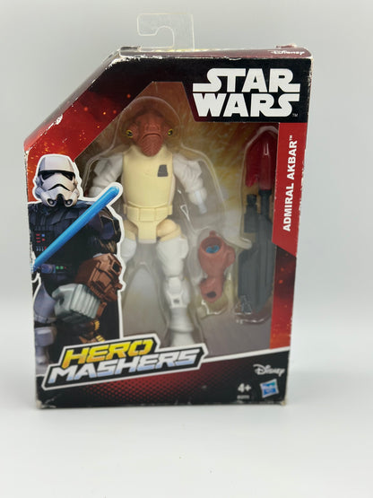 Star Wars Hero Mashers Figurine Amiral Ackbar du Film Épisode VI – Multicolore