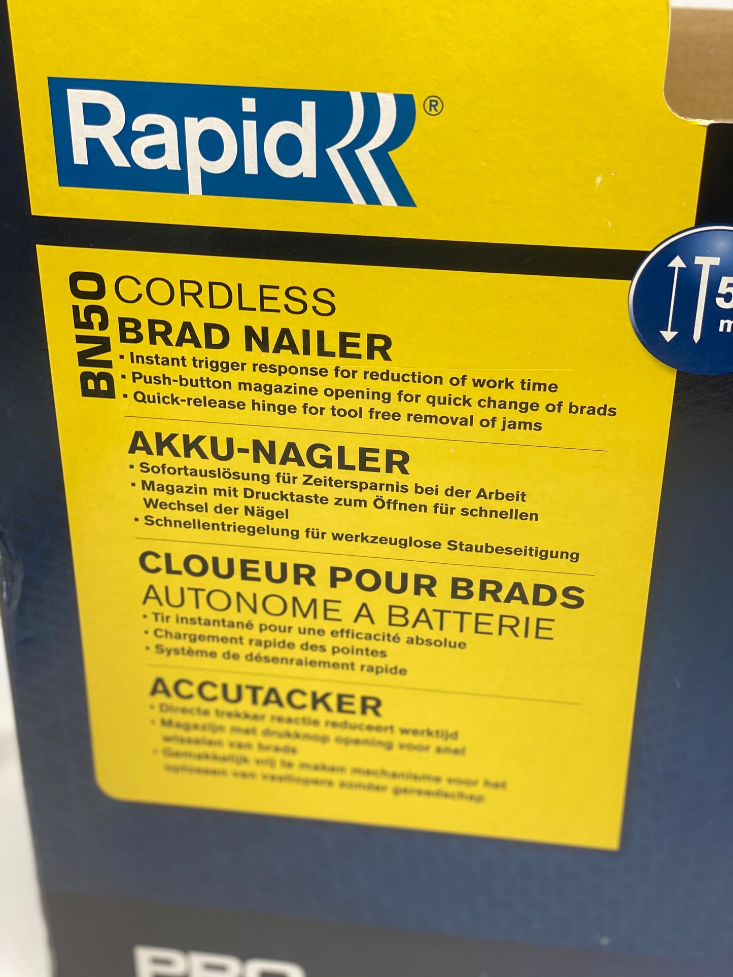 CLOUEUR PROFESSIONNEL PRO BN50 RAPID neuf