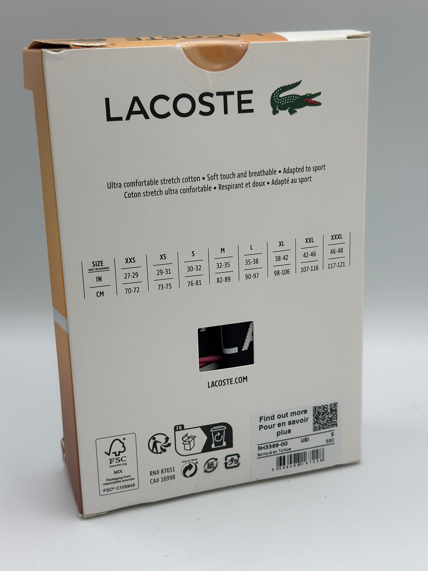 Boxers Lacoste Men Casual multicolore(Lot de 3)