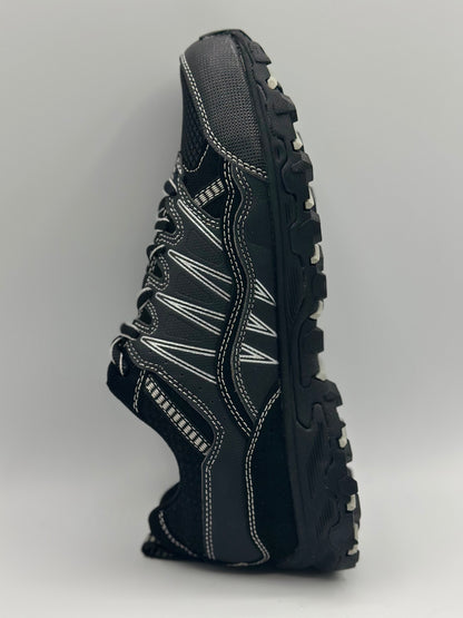 Fila Men's Memory at Peak Steel Toe Trail Runner, Black/Metallic Silver, T38