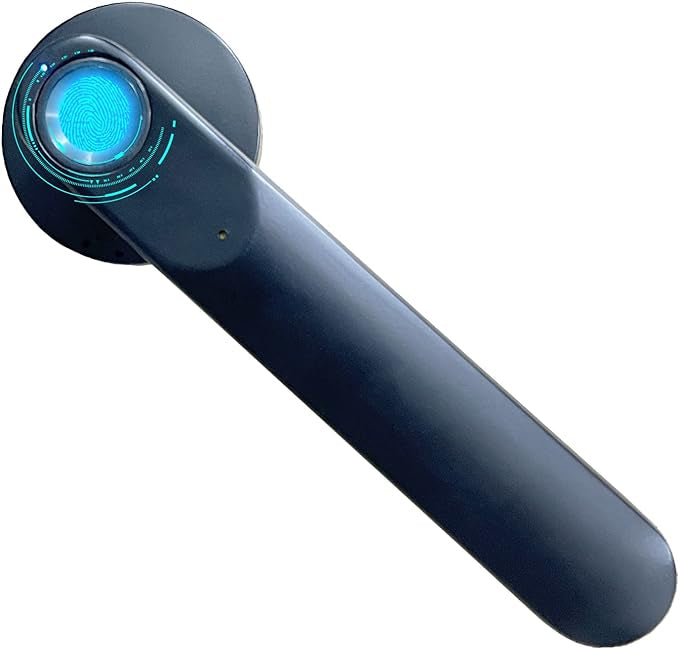 SEPOX poignée de porte intelligente reconnaissance d’empreintes digitales en métal téléphone portable bluetooth carte à puce serrure de porte noire à la maison sans clé neuf