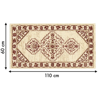 Tapis marron rectangulaire Iris, l.60 x L.110 cm
